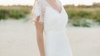 Short Sleeve Wedding Dress Lace Ideas