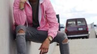 Pink And White Outfit For Guys