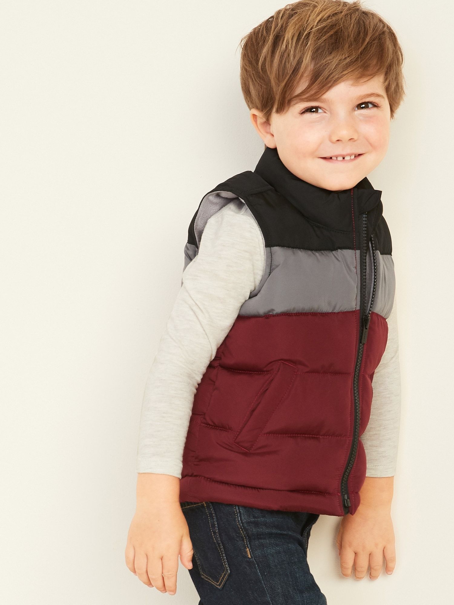 Baby Boy Puffer Vest Outfit