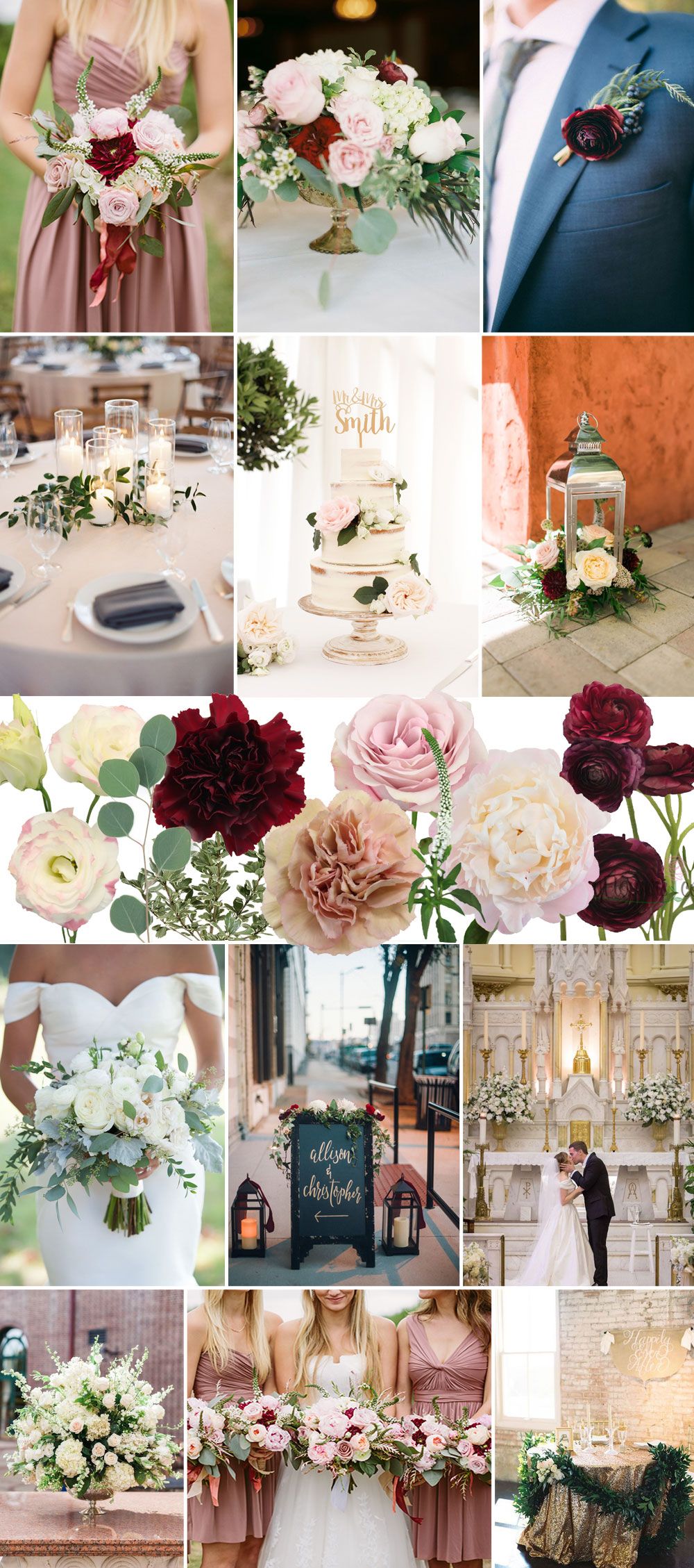 Burgundy Spring Wedding Colors Ideas