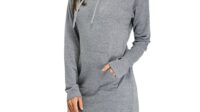 Long Sweatshirt Dress With Pockets 2021