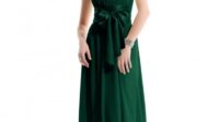 Emerald Green Flowy Dress 2021