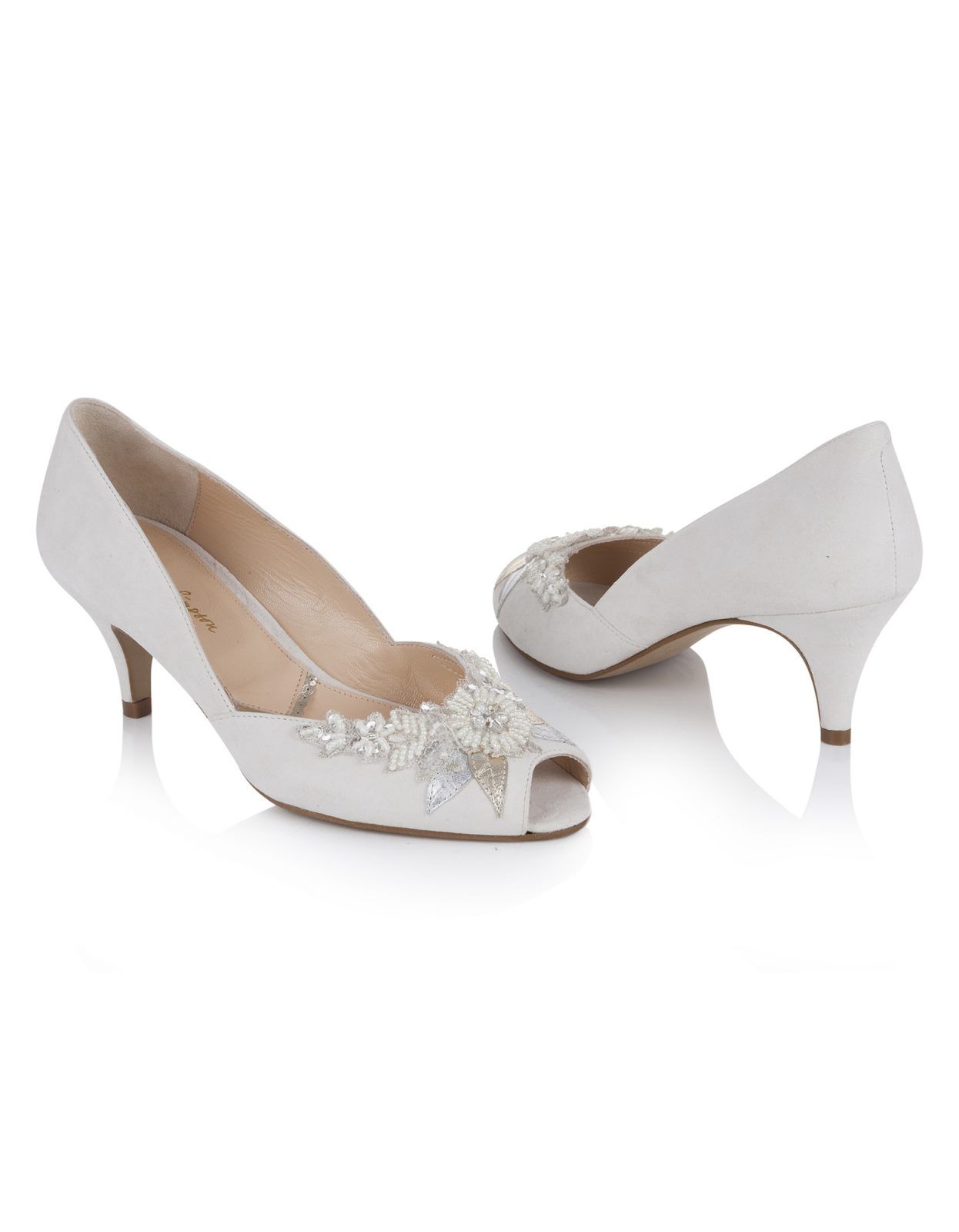 Ivory Wedding Shoes Low Heel Uk Ideas