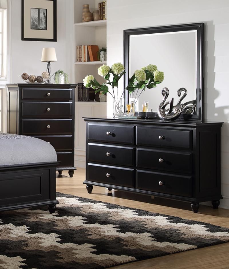 Black Wood Dresser With Mirror 2021
