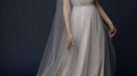 Grey Wedding Dress Bride Ideas