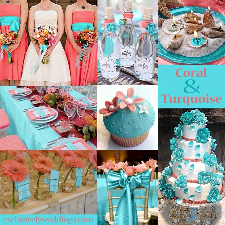 Coral and teal wedding wedding love pinterest