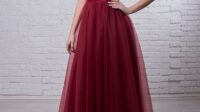 Dark Red Wedding Dress 2021