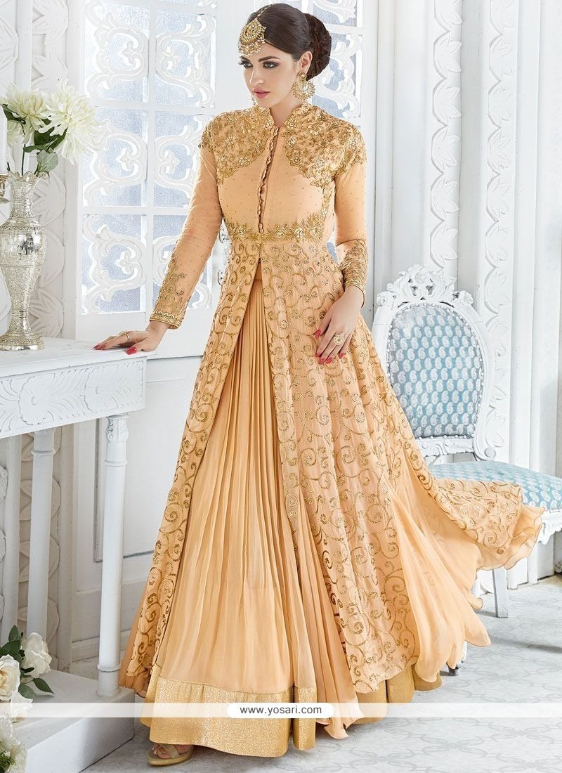 Long Jacket Dresses For Indian Weddings Ideas