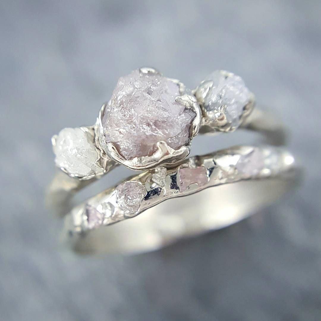 Raw Stone Wedding Rings 2021
