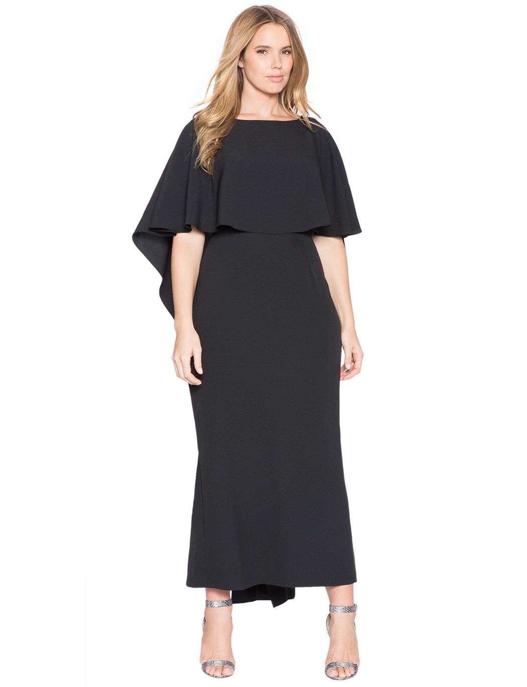 Cape Dress Long Plus Size References