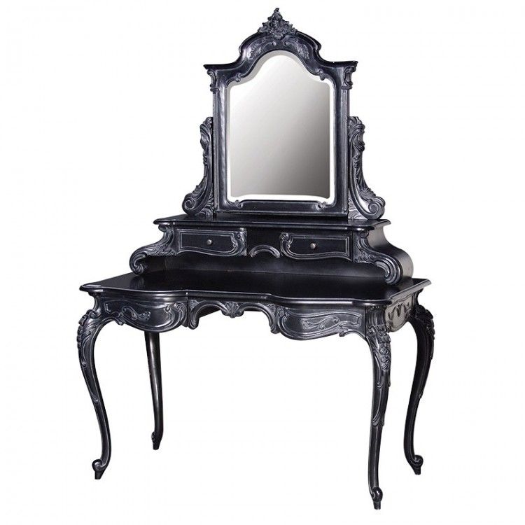 Black Gothic Dressing Table Ideas