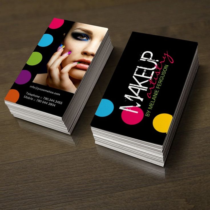 Makeup Artist Business Cards Examples 2021