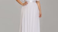 Plus Size Dresses Cheap White 2021